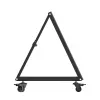Maclean MC-183 Mobile TV Floor Stand/Trolley for 37-80 inch Screens, VESA up to 800x400, 75kg, Lockable Wheels, Black
