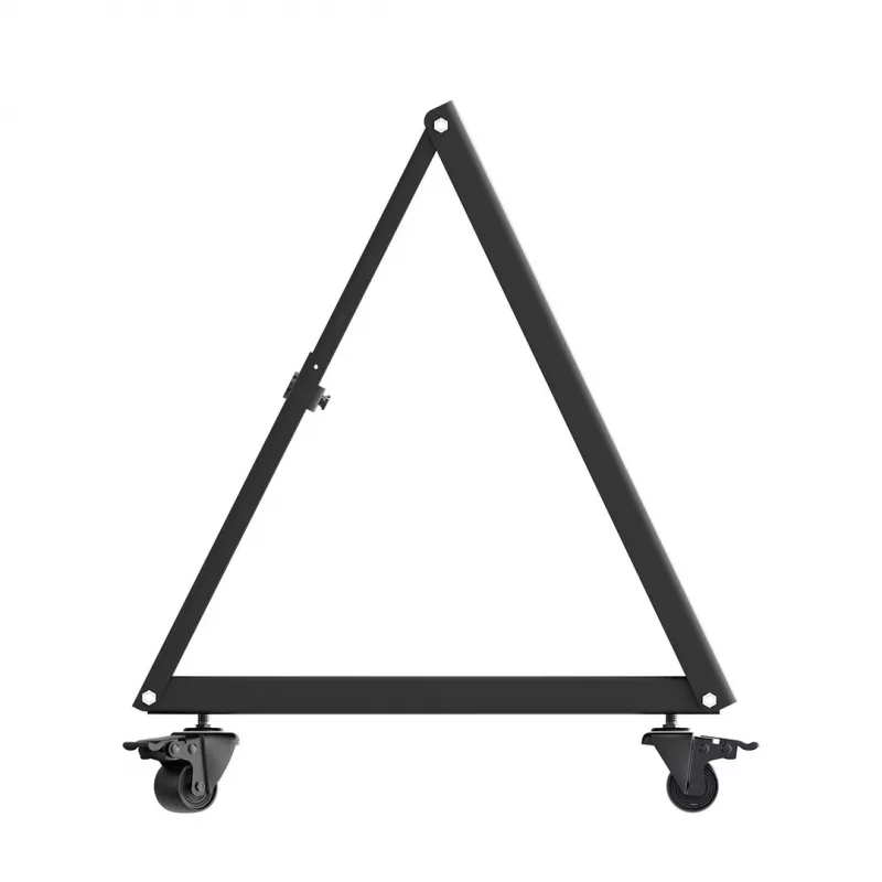Maclean MC-183 Mobile TV Floor Stand/Trolley for 37-80 inch Screens, VESA up to 800x400, 75kg, Lockable Wheels, Black