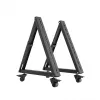Maclean MC-183 Mobile TV Floor Stand/Trolley for 37-80 inch Screens, VESA up to 800x400, 75kg, Lockable Wheels, Black