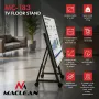 Maclean MC-183 Mobile TV Floor Stand/Trolley for 37-80 inch Screens, VESA up to 800x400, 75kg, Lockable Wheels, Black