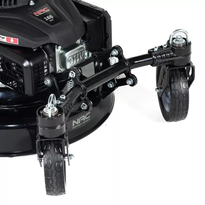NAC LS50-166L-JR2 Petrol Lawn Mower 166cc Self-Propelled 50cm Cutting Width 60L Grass Catcher