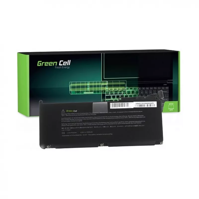 Green Cell Battery for Apple MacBook 13 A1342 Unibody (Late 2009, Mid 2010) 10.8V 5200mAh