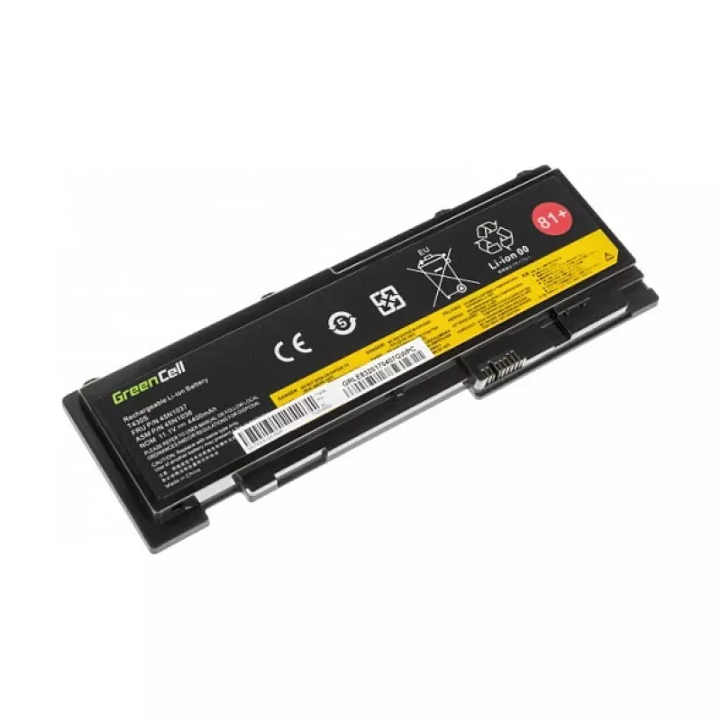 Green Cell Laptop Battery for Lenovo ThinkPad T430s/T430si 11.1V 3400mAh Li-ion Black