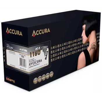 ACCURA Compatible Toner Cartridge Replacement for Kyocera TK-1160 (Black, Standard Yield, 7,200 Pages)