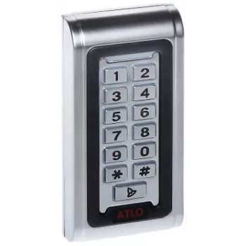 Combination Lock ATLO-KRM-821 - 3-Dial Resettable Padlock, Zinc Alloy Body, Steel Shackle, Black