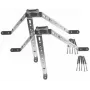 DELTA OPTICAL OMP-50R45-70 Wall Clamp for Antenna Mast Mounting, Galvanized Steel, 50 mm Offset, 45-70 mm Mast Diameter