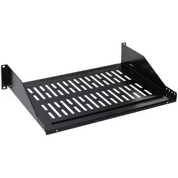 DELTA OPTICAL P19-2U/356*P2 19-inch 2U Fixed Shelf for Rack Cabinet 356 mm Black