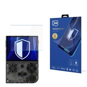 3MK PROTECTION FlexibleGlass Pro Screen Protector for Anbernic RG35XX (3.5 inch) - 0.3 mm Hybrid Glass, 7H Hardness, Oleophobic Coating, Bubble-Free