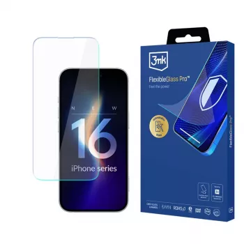 3MK FlexibleGlass Pro Hybrid Glass Screen Protector for Apple iPhone 16 Pro