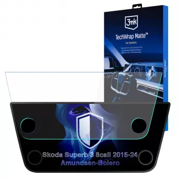 3MK PROTECTION Skoda Superb III 2015-2024 Amundsen-Bolero TechWrap Matte Center Display Screen Protector