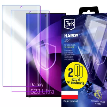 3MK PROTECTION Samsung Galaxy S23 Ultra - 3mk Hardy ARC+ Screen Protector Film (2 Pack)