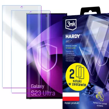3MK PROTECTION Samsung Galaxy S23 Ultra - 3mk Hardy ARC+ Screen Protector Film (2 Pack)