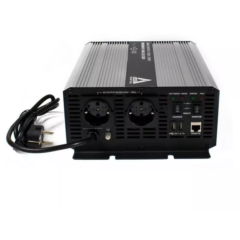 AZO DIGITAL Uninterruptible Power Supply (UPS + AVR) 12V UPS-2000SR 2000VA 1400W Line-Interactive