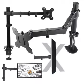 MOZOS MS02 Desk Mount for Monitor 10-29 inch Black