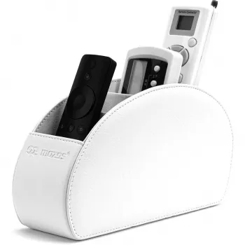 Leather Remote Control Organizer MOZOS RCH-1 White