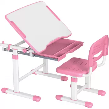 MOZOS DC-SET Adjustable Desk and Chair Set Pink
