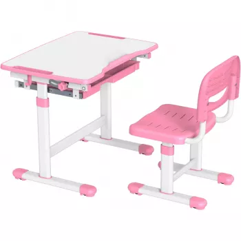 MOZOS DC-SET Adjustable Desk and Chair Set Pink