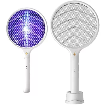 MOZOS ML-138P UV LED Insect Killer Lamp with Suction Fan, Black, 5W, Indoor Mosquito Trap for Flies, Gnats, Moths, Up to 40 m² Coverage, USB Powered