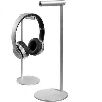 MOZOS HS-ALU Aluminum Alloy Headphone Stand for Over-Ear Headphones, Black