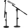MOZOS SM807 Desktop Microphone Stand Studio Tabletop Mic Stand with Heavy-Duty Round Base, Black