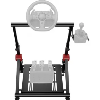 MOZOS SGS3 Racing Wheel Stand for Logitech G29/G920/G923/G27/G25, Thrustmaster, Fanatec - Foldable Steel Cockpit