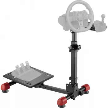 MOZOS SGS4 Racing Wheel Stand for Logitech G25/G27/G29/G920/G923, Thrustmaster, Fanatec - Black