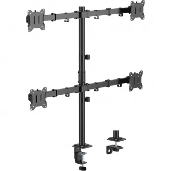 MOZOS MS04 VESA Desk Mount for 4 Monitors 17-32 inch Black