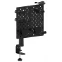 Huzaro Sync 3.0 Desk Organizer Panel - Black, 700x600 mm, Clamp-on, with 2 Shelves, 5 Hooks, Pen Holder