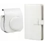 LOVEINSTANT 2-in-1 Set: Protective Case and Photo Album for Fujifilm Instax Mini 11 - White
