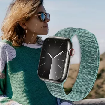 Crong Melange Woven Nylon Apple Watch Strap 38/40/41/42 mm Turquoise