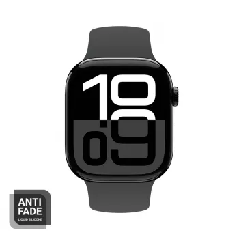 Crong Liquid Silicone Watch Strap for Apple Watch 44/45/46/49 mm - Graphite