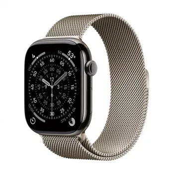 Crong Milano Steel – Stainless Steel Strap for Apple Watch 44/45/46/49 mm (Champagne)