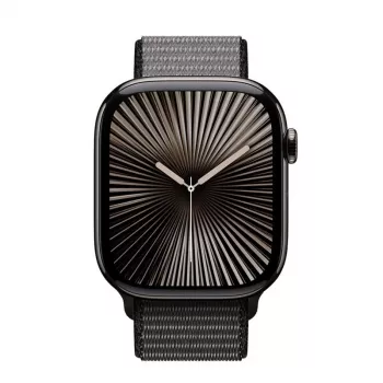 Crong Nylon Sport Loop for Apple Watch 44/45/46/49 mm (Night Grey)
