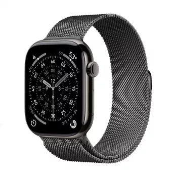 Crong Milano Steel - Stainless Steel Band for Apple Watch 38/40/41/42 mm (Graphite)