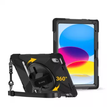 Crong Defender Plus Case for iPad 11 A16 (2025) / 10.9 inch (2022) Black