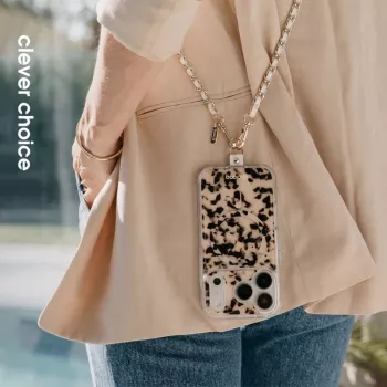 Crong Phone Crossbody - Lanyard Strap for Phone (White Twist)