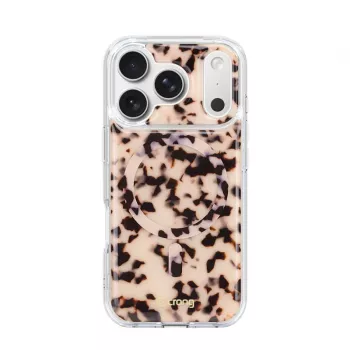 Crong Deluxe MAG Cover - Case for iPhone 17 Pro MagSafe (Blonde Tortoise)