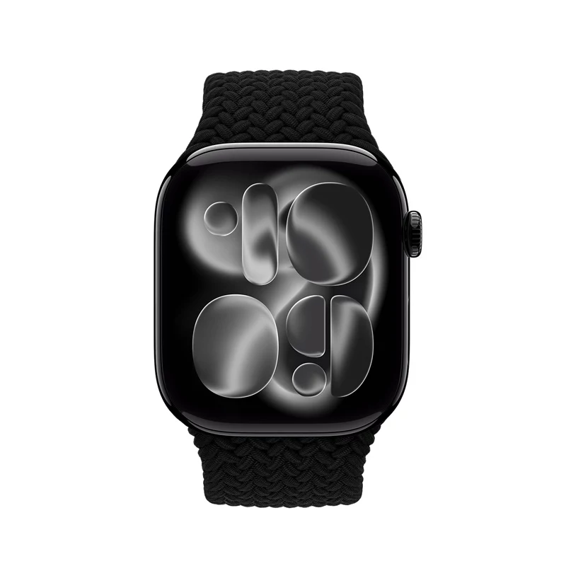 Crong Wave Band Braided Strap for Apple Watch 38/40/41/42 mm (Black)