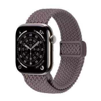 Crong Wave Band - Braided Strap for Apple Watch 44/45/46/49 mm (Brown)