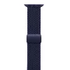 Crong Wave Band Braided Nylon Solo Loop for Apple Watch 44/45/46/49 mm (Navy Blue)