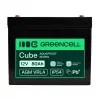 GREEN CELL Greencell AGM VRLA 12V 80Ah Maintenance-Free Battery for UPS, Scales, Camper (260x168x216mm)