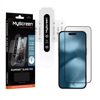 MyScreen Diamond Glass Pro Screen Protector for Apple iPhone 15 Pro Max