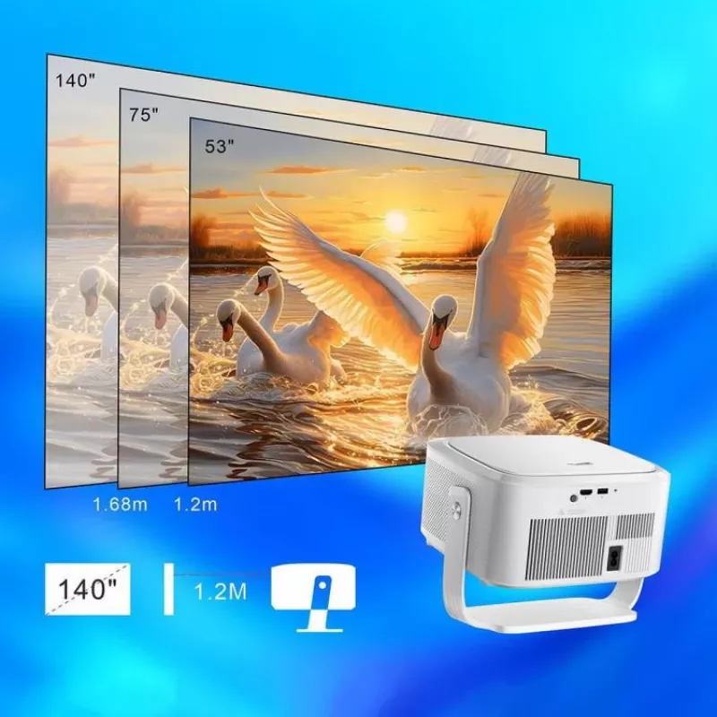 Zenwire PrimeView IMC460 Pro Mini Projector Portable Android 14 WiFi