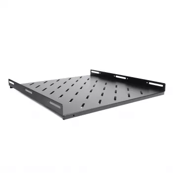 RACKTEL RL-P800S 1U 19-inch Fixed Rack Shelf 800mm Depth 80kg Load Capacity Black