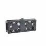 RACKTEL RL-WE602 1U 19-inch Rack Fan Panel with 2 Axial Fans, 230V AC, Black