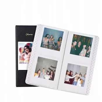 LOVEINSTANT Photo Album for 64 Photos Compatible with Fuji Instax Wide, Square, Polaroid 600, SX-70, Now, i-Type - White