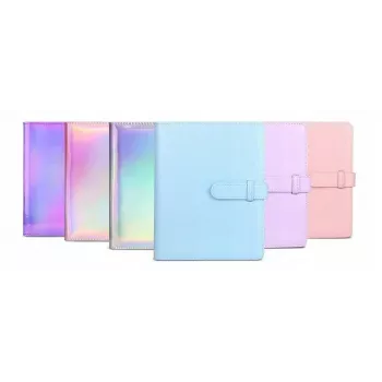 LOVEINSTANT Photo Album 256 Photos for Fujifilm Instax Mini 40 12 11 9 8 7 Evo Liplay Link - Pink Flash