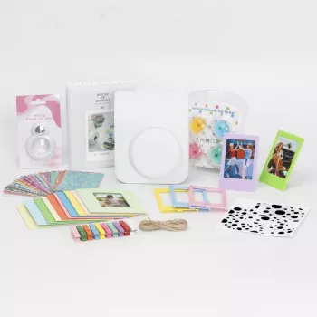 LOVEINSTANT 8-in-1 Accessory Kit for Fujifilm Instax Mini 12 - White