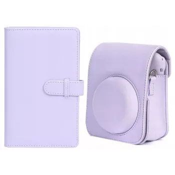 LOVEINSTANT Case Kit for Fuji Instax Mini 12 + Photo Album 108x / Purple