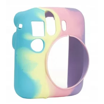 LOVEINSTANT Silicone Protective Case for Fujifilm Instax Mini 12 - Rainbow